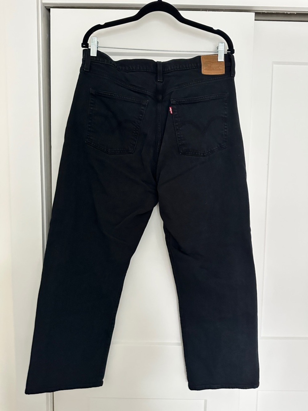 Women’s Levi Ribcage Ankle Straight Jeans 33x27 Black Sprout - Picture 3 of 6